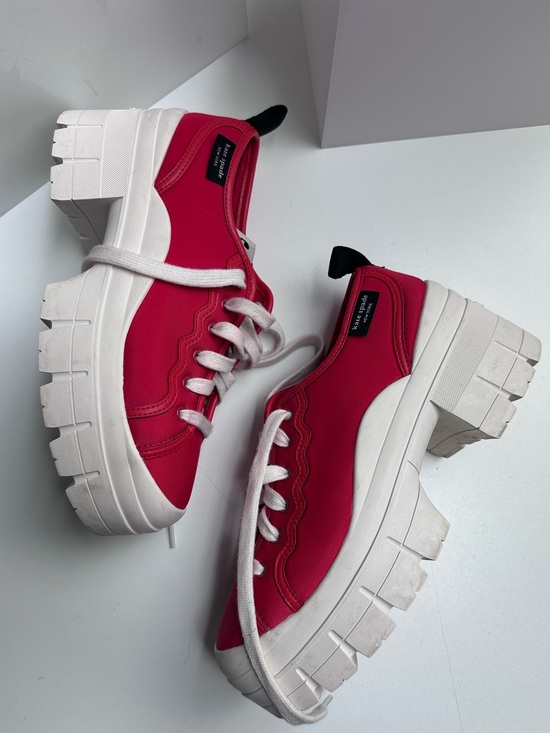 kate spade Shoes - Kate Spade New York Red Upstate Platform Sneakers Size 8